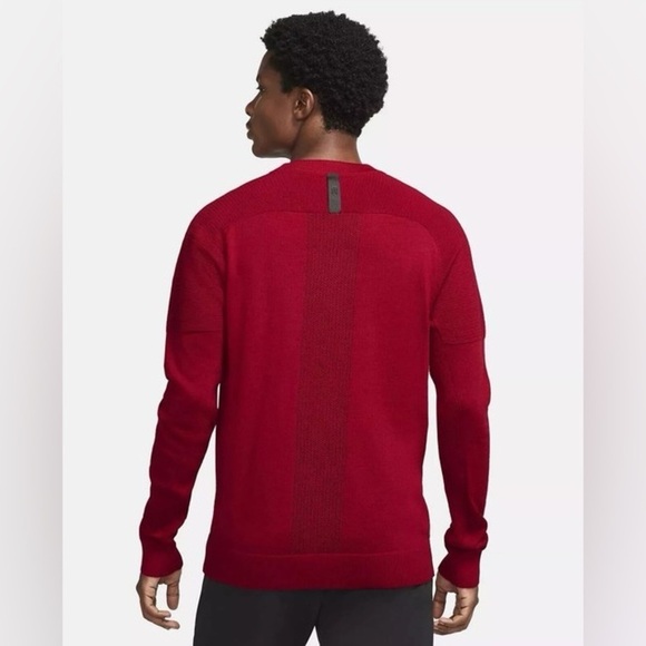 Nike Other - Nike Men’s Tiger Woods TW Knit Golf Pullover Sweater Red XS EXTREMELY RARE